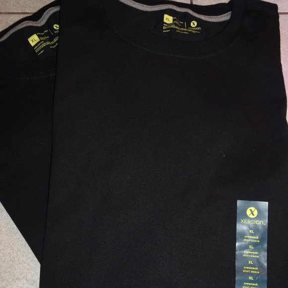 2 for 1 Price New Mens Xersion Black T-shirt Tops - Picture 3 of 5